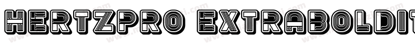 HertzPro ExtraboldItalic Regular字体转换